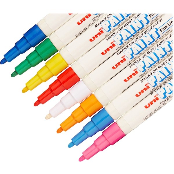 Uni-Paint 63721 Industrial Marker,Fine Point,Pk12