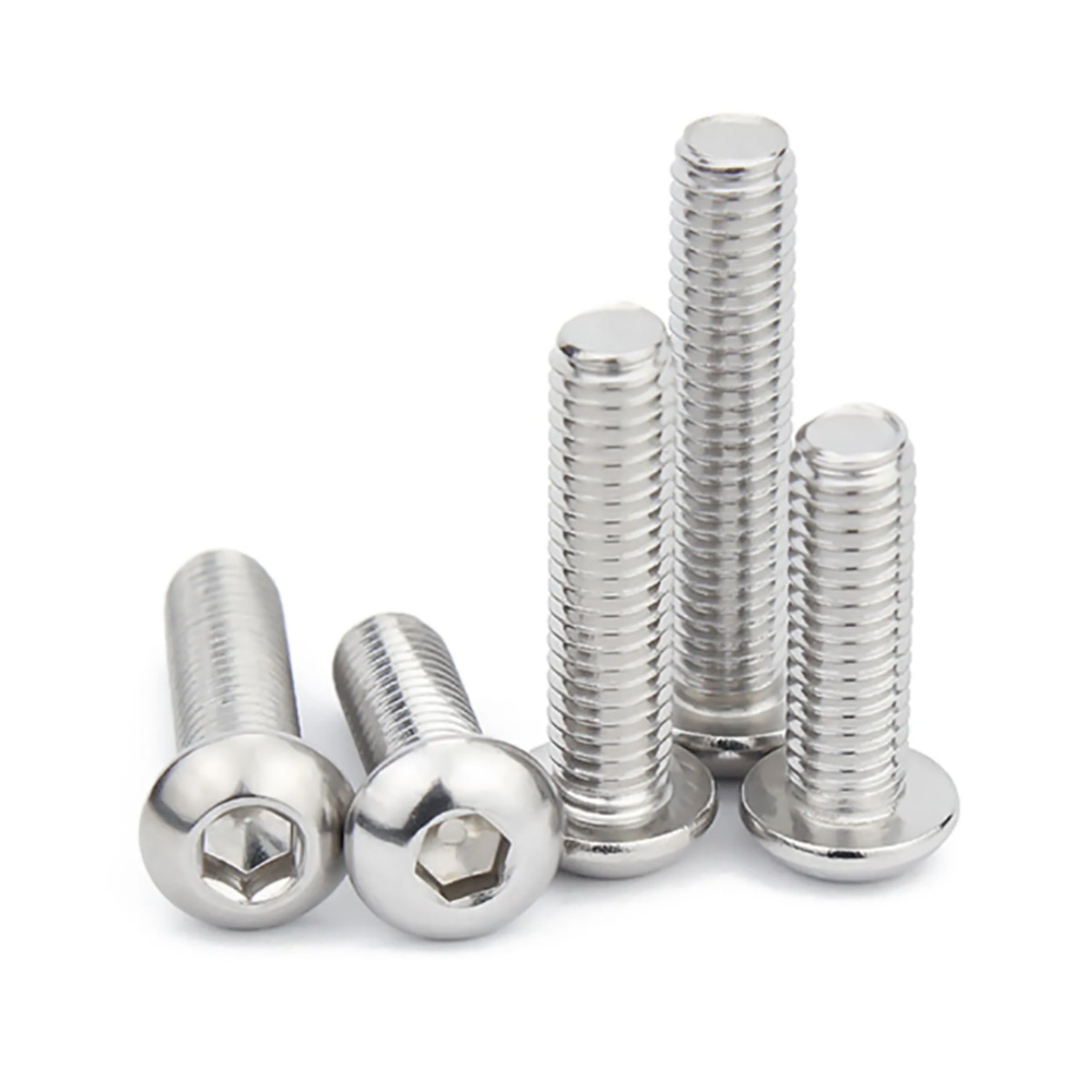 M3 M4 M5 M6 M8 SUS 201 Stainless Steel Button Head Socket Screw Allen Key Bolts