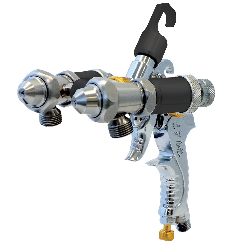 Paasche LMS-2-14 Dual Head Spray Gun For Silvering, Chroming & Dual Fluid Spray