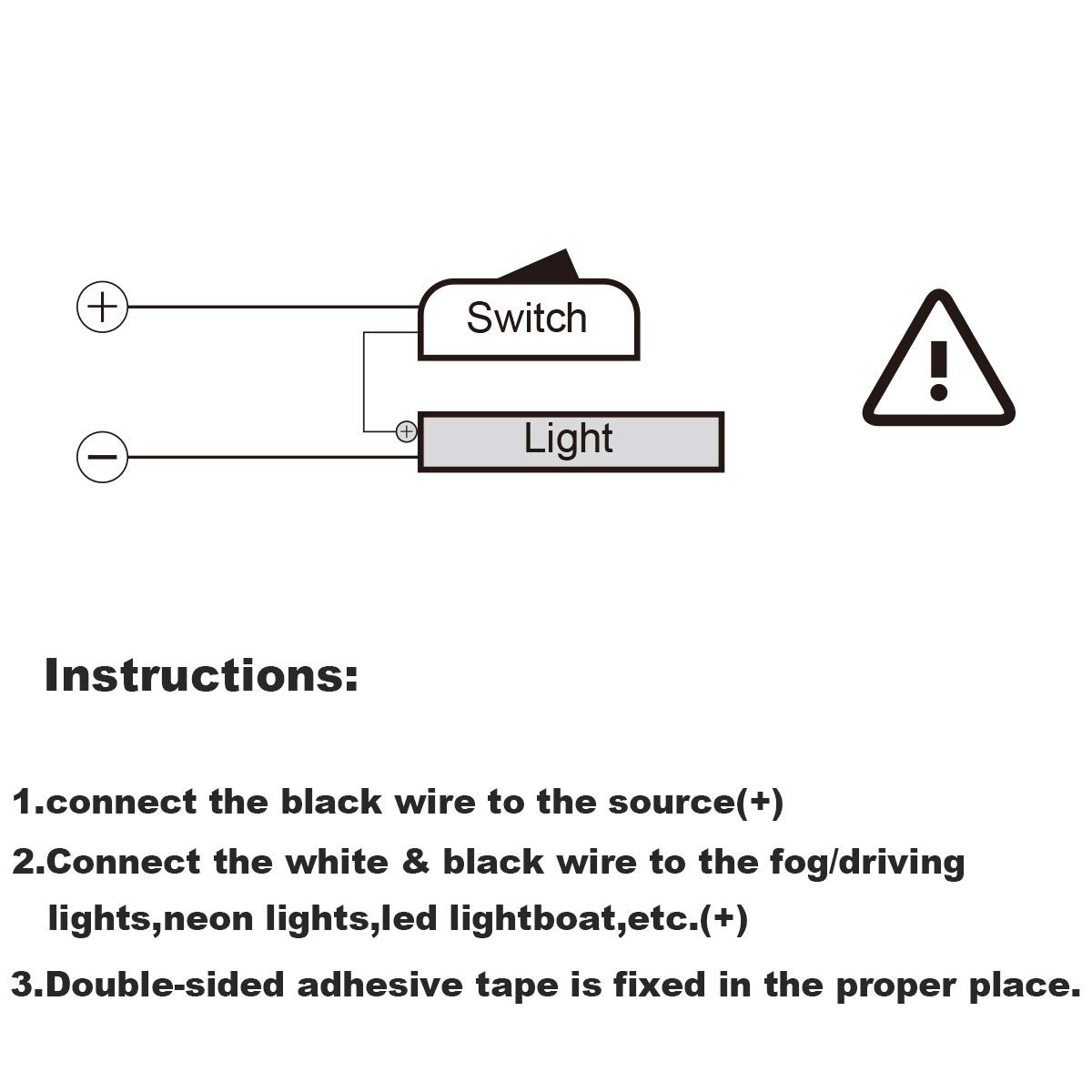Paste Type Switch Car Push Button Switch On/Off DC12V Water Drop Shape DIY Car S