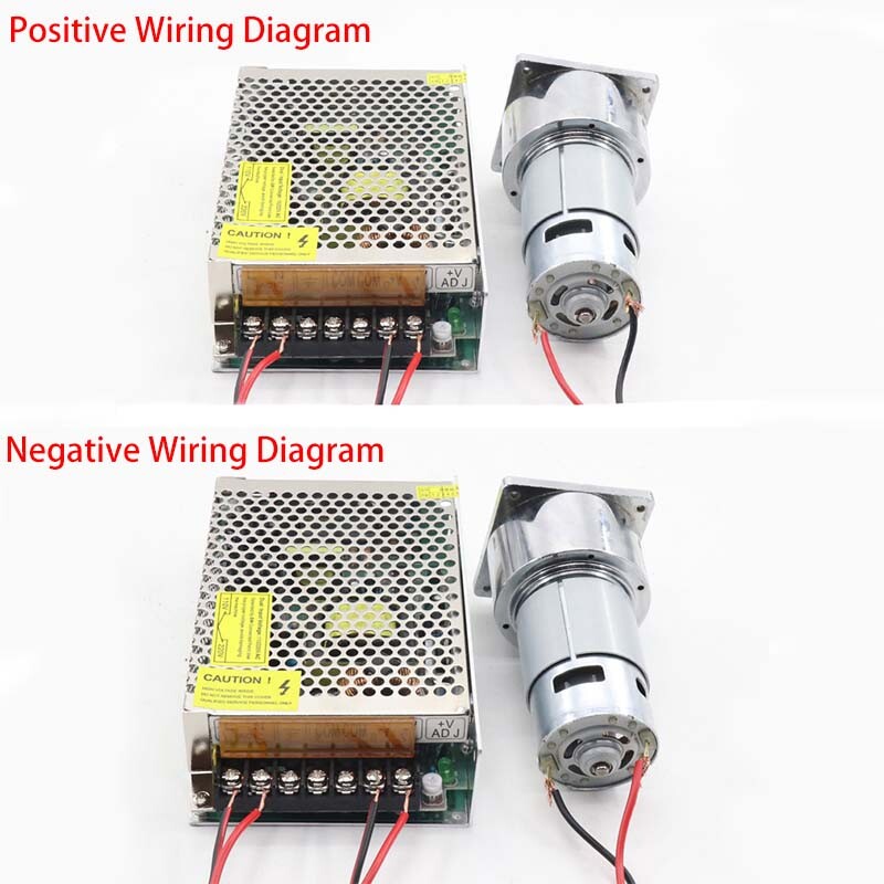 DC 12V/24V 35W High Torque Metal Gear 775 Reduction Motor 60GA Speed 5RPM-500RPM