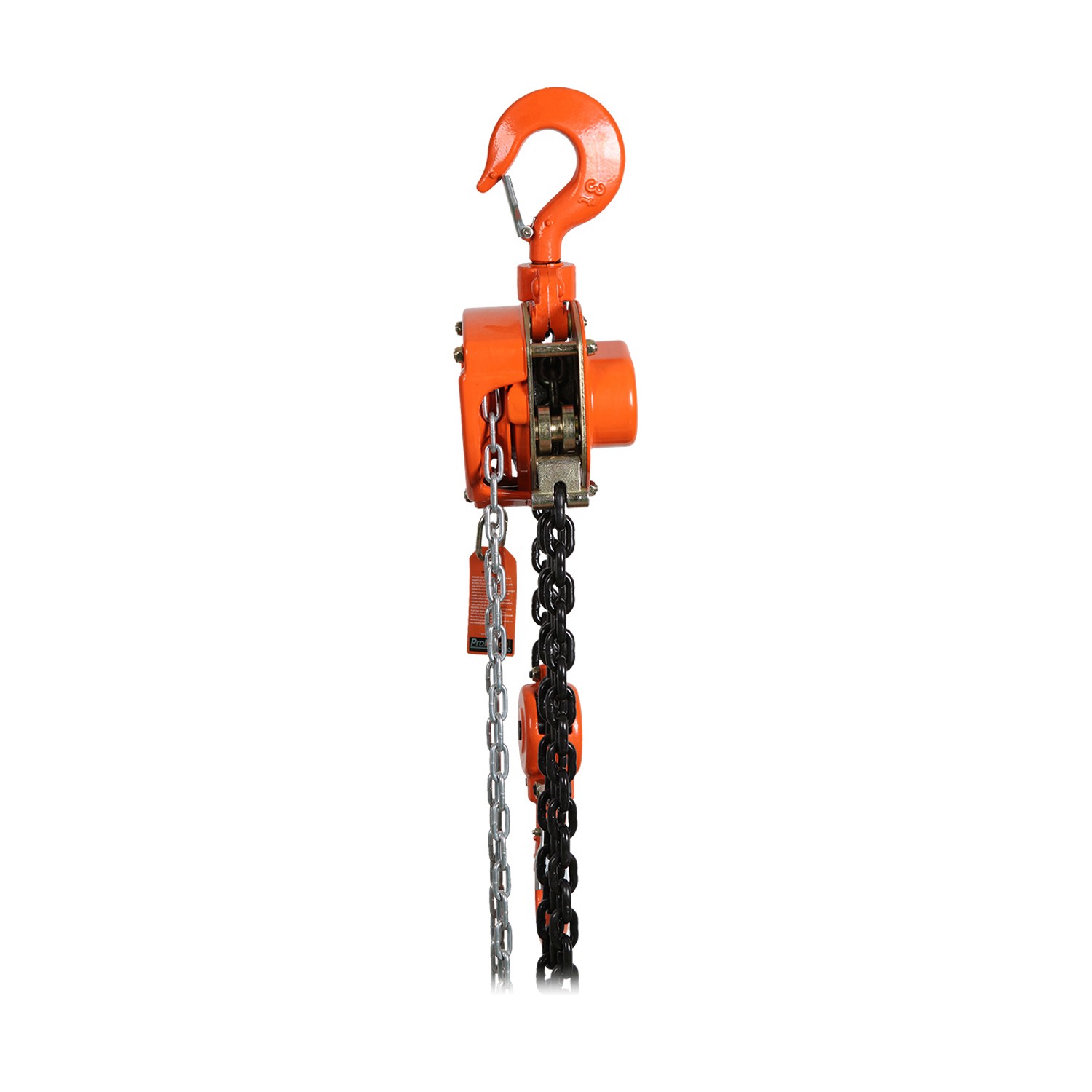 Manual Chain Hoist 3 Ton G80 Black Tempered Chain 6600 lb for Heavy-Duty Lifting