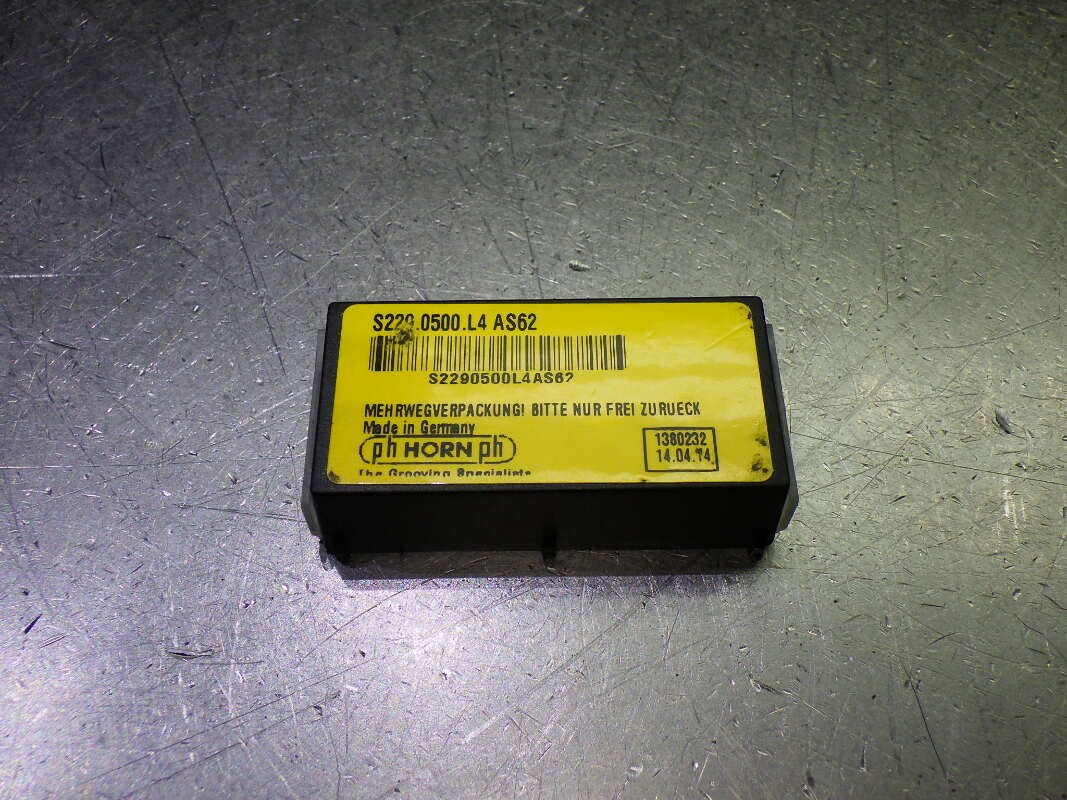 PH Horn .1969″ Carbide Grooving Inserts QTY2 S229.0500.L4 AS62 (LOC862)