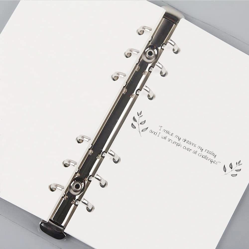 A6 Blank Refill Paper, 100 Sheets/200 Pages Loose Leaf Paper for White