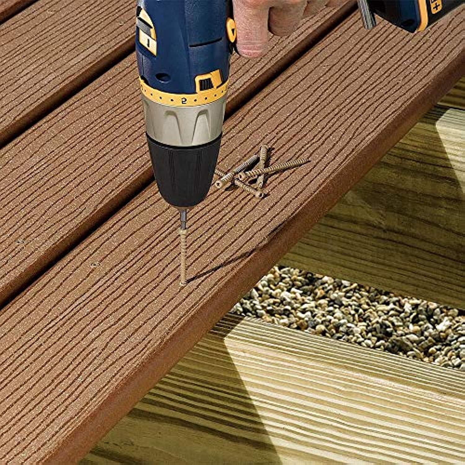 FastenMaster TrapEase 3 Deck Screws for Composite, PVC and Capstock Decking –