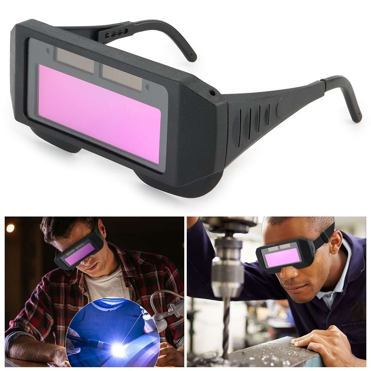 Auto Darkening Welding Glasses,Solar Welding Goggles Mask Helmet,Welder Goggle