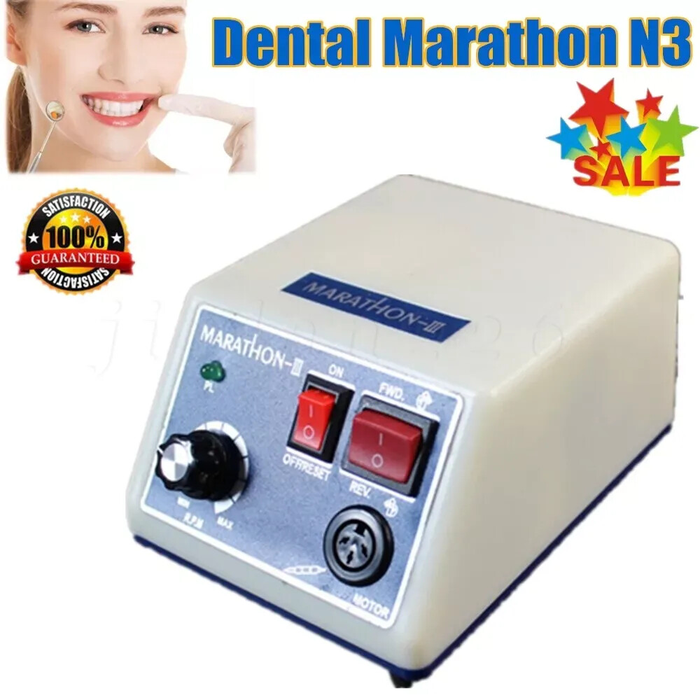 Dental Lab Marathon Electric Polisher Unit N3 Micromotor Polishing Machiner |NEW