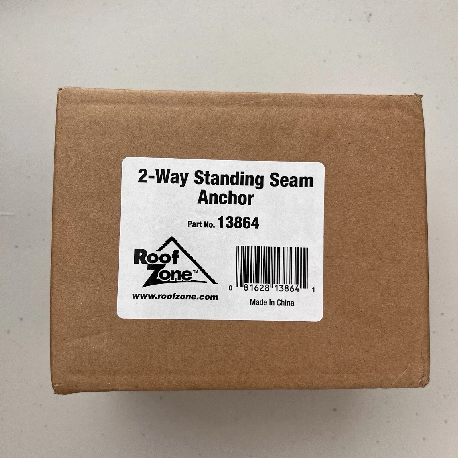 Roof Zone 13864 2-Way Standing Seam Roof Anchor Fall Protection Safety Clamp