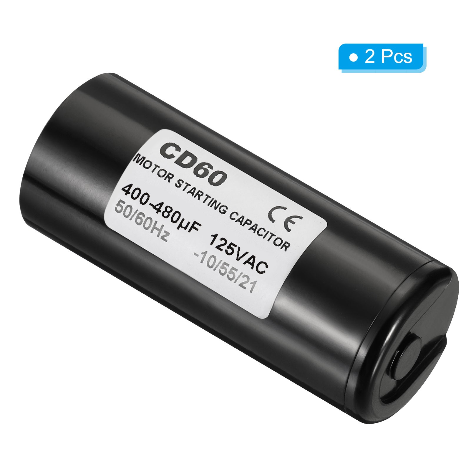 2pcs Motor Start Capacitor 400-480uF/Mfd 125V 50/60Hz for ELECTRIC MOTOR RUNNING