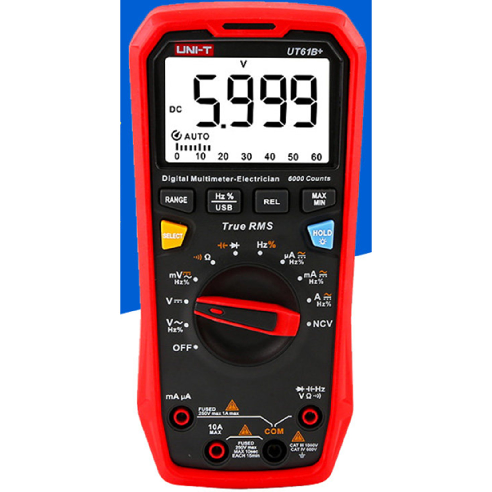 one new UNI-T UT61B+ Auto Range Digital Multimeter Quality assurance