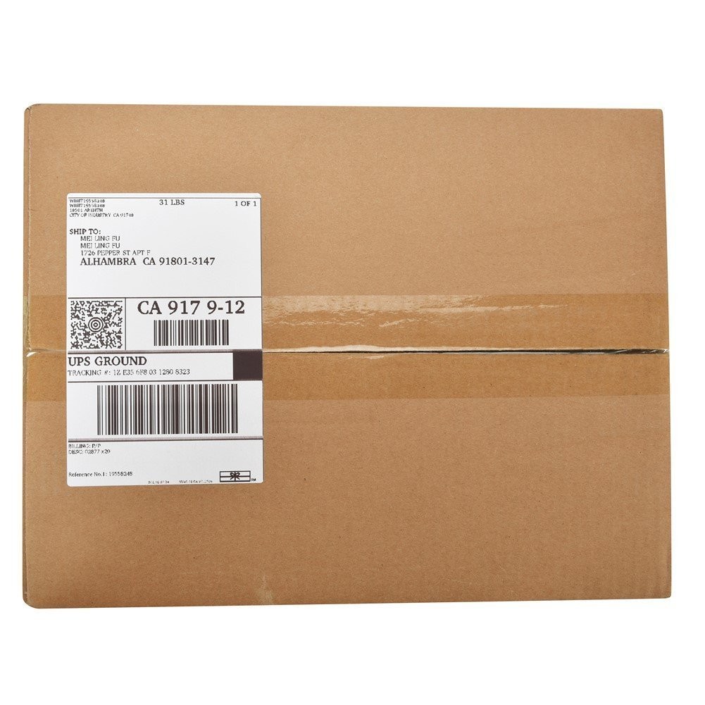 12000 Fanfold 4 x 6 Direct Thermal Shipping Postage Labels for Zebra 2844