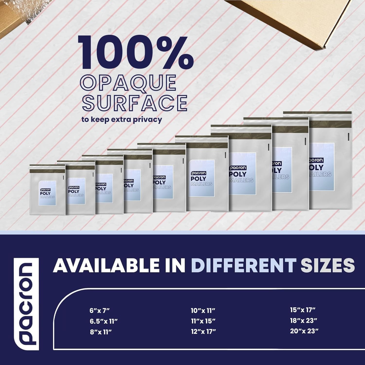Poly Mailers for Clothing and Small Business Waterproof Tear-Resistant Packaging