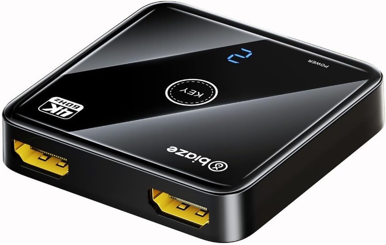 HDMI Switch 4K 60Hz Bi Directional 2 Input 1 Output No External Power PS5 PS4