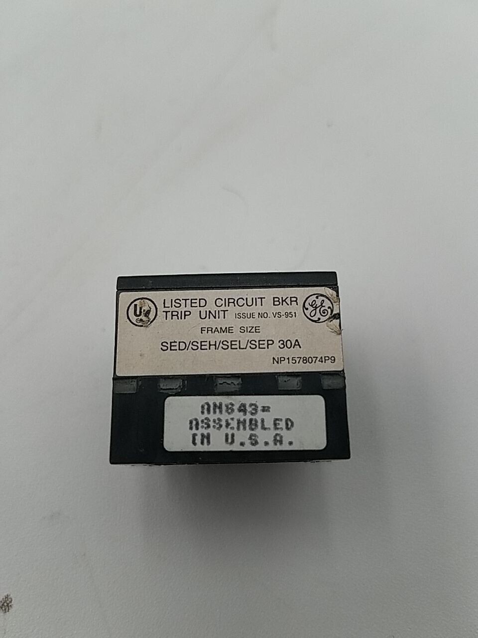 GE SRPE30A15 Rating Plug 15A SRPE30 15 Amp Frame SEDA SEHA SELA SEPA
