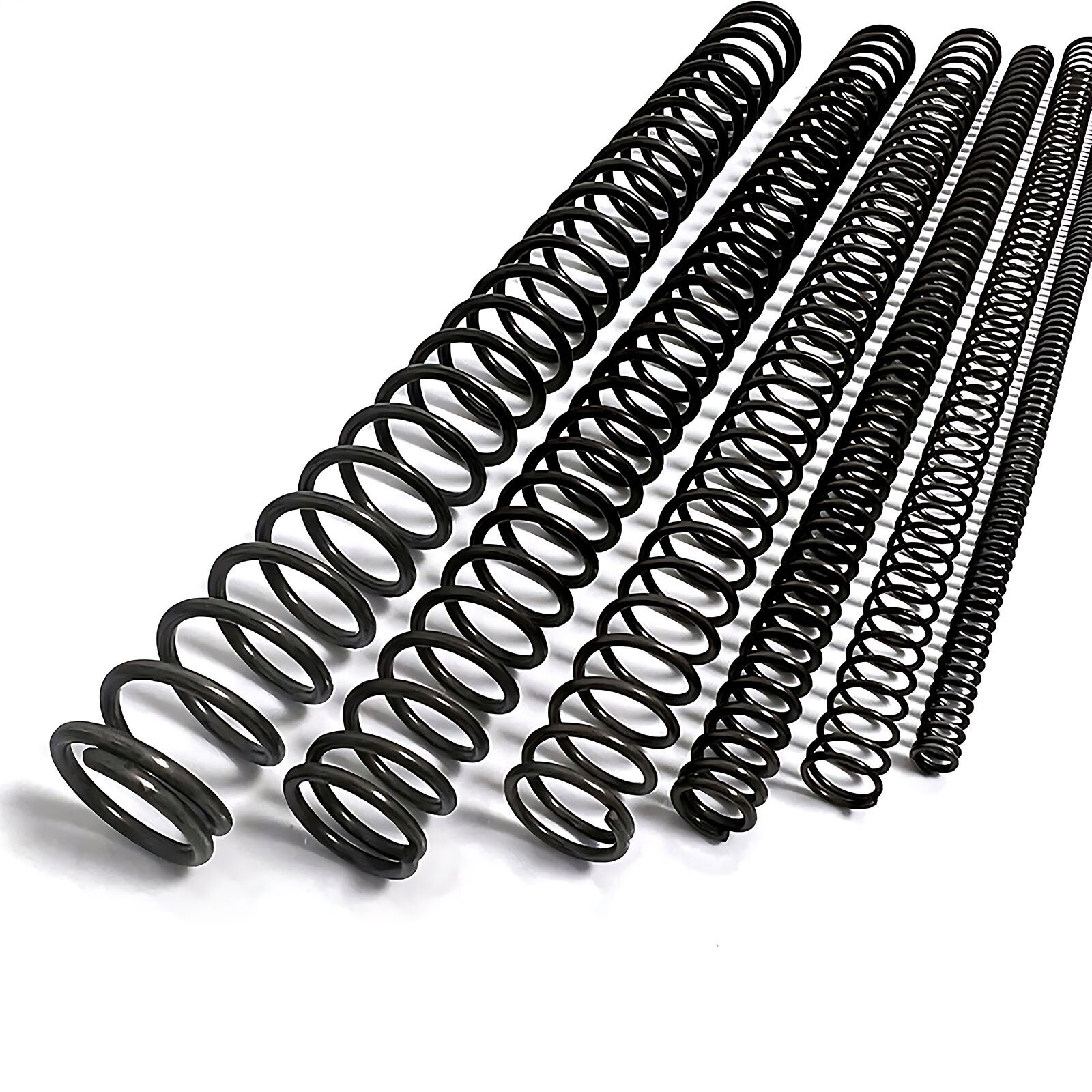 0.3-6mm Wire Dia Black Spring Steel Compression Spring Length 305mm Small Spring