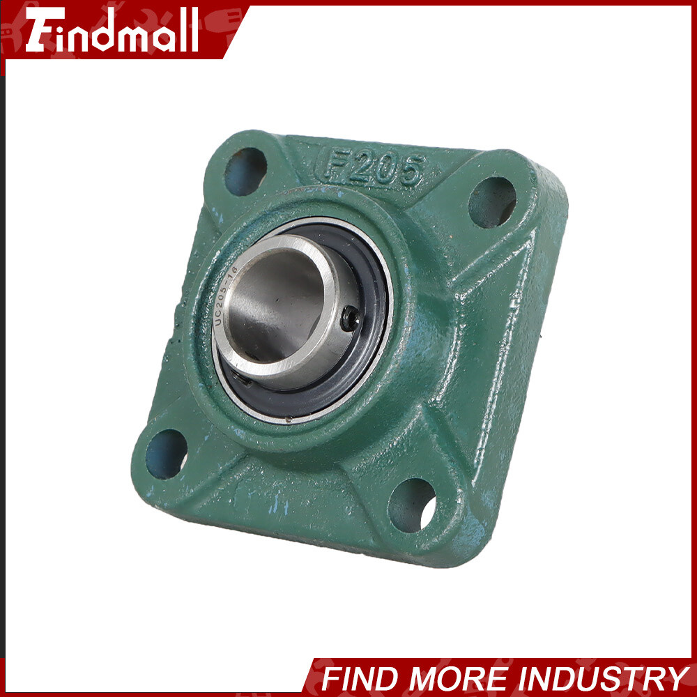 4 PCS UCF205-16 Solid Base Pillow Block Flange Bearing 1″ Bore 4 Bolt
