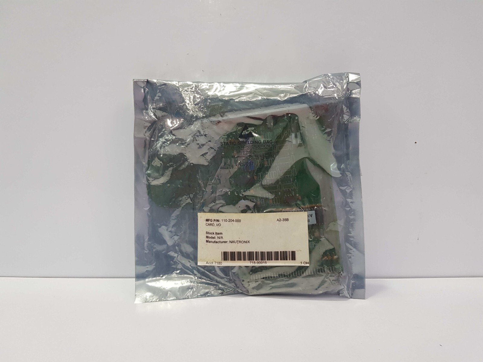 NAUTRONIX PWB 110-204-001 ANALOG AND DIGITAL I/O CARD REV 1