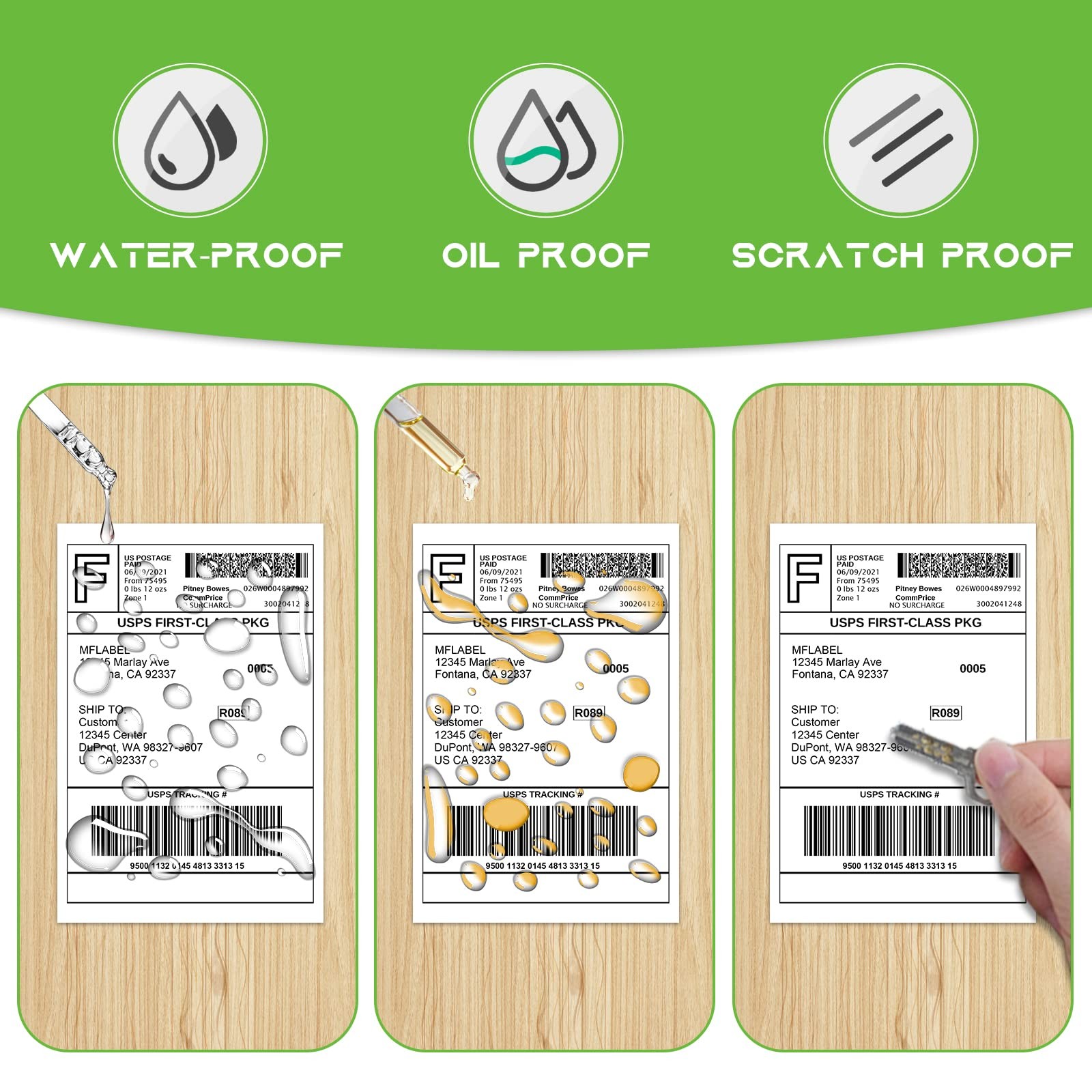 MFLABEL 4×6 Direct Thermal Shipping 450 Labels/ Rolls, 450 Rolls