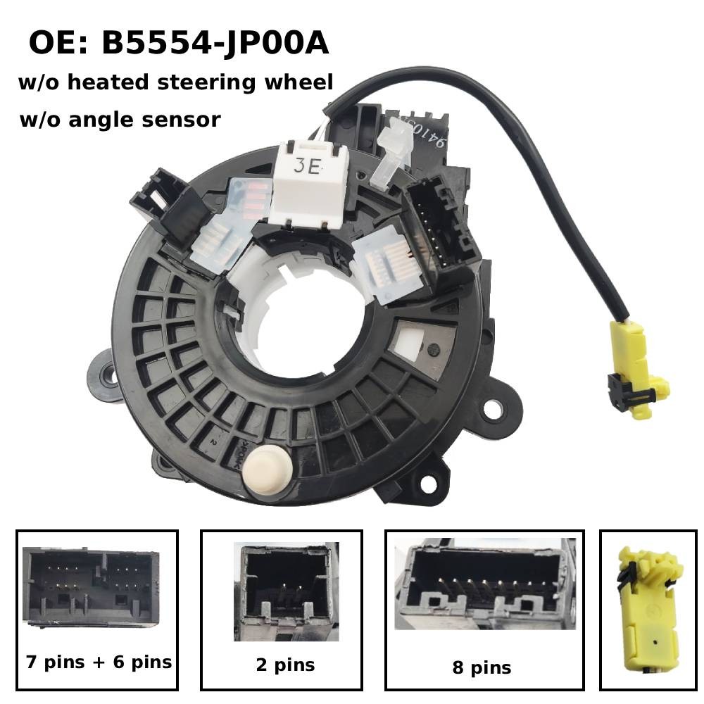 Clock Spring W/O Heated Steering Wheel B5554-JP00A for Nissan Altima 2.5L 3.5L