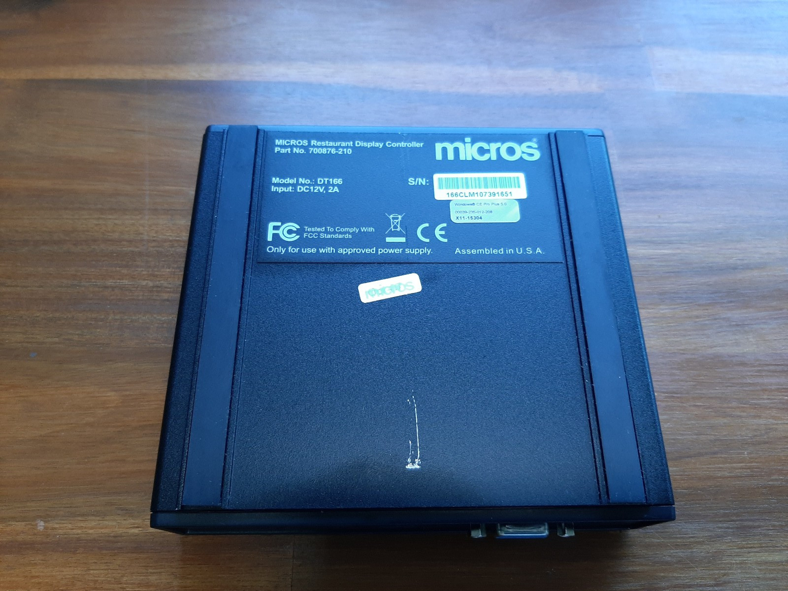 Micros/Oracle DT166 KDS RDC UNIT 700876-210 RECONDITIONED NO P/S