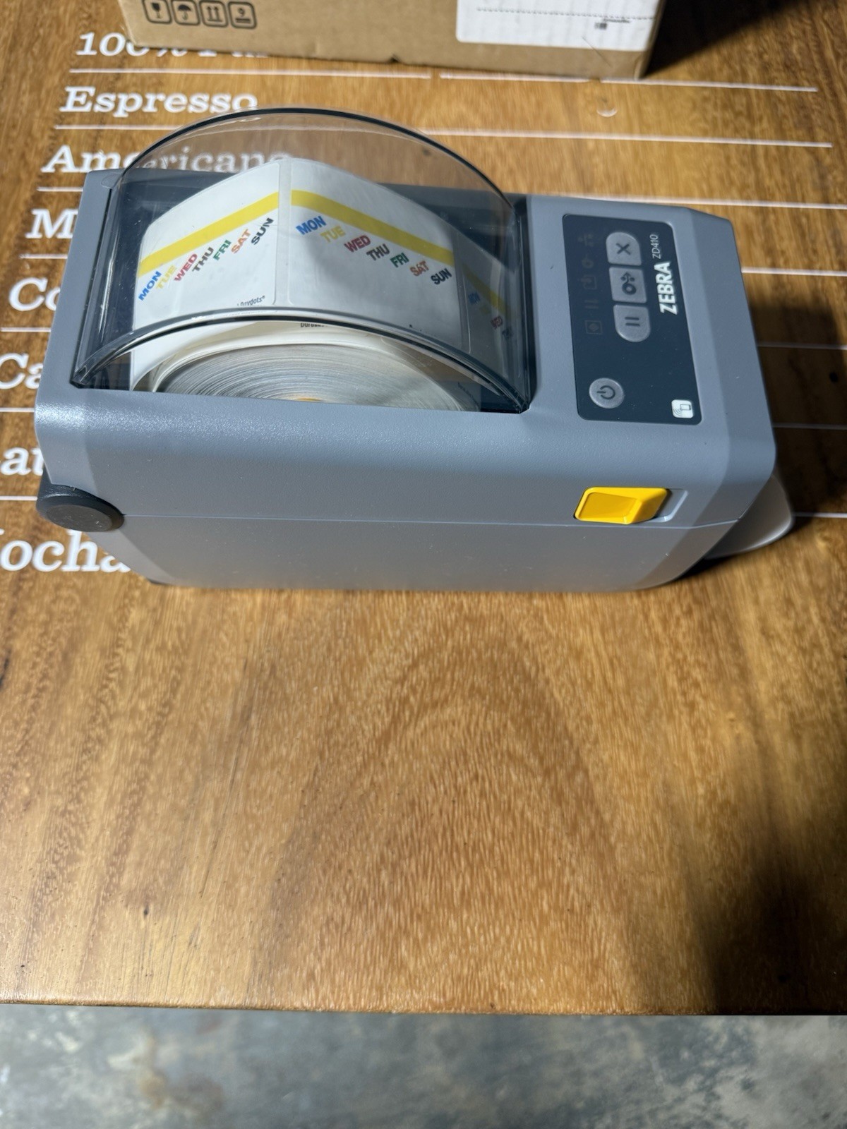 Zebra ZD410 Model ZD41022-D01W01EZ Label Printer with Power Adapter