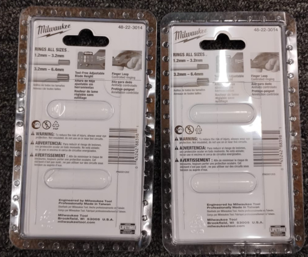 Lot of 2 – Milwaukee 48-22-3014 Ringer and Slitter for Fiber Cables – NEW , X3