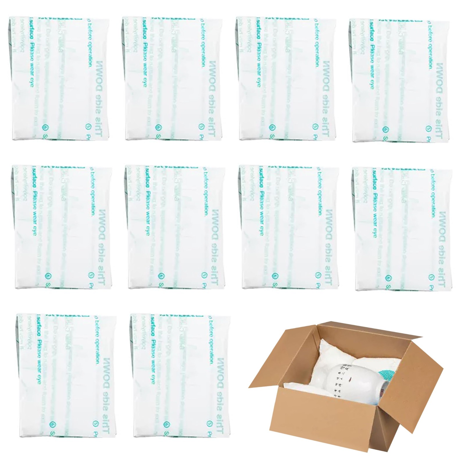 10 Pcs 14”x16” Foam Bag for Shipping, Expandable 16″L x 14″W, Pack of 10