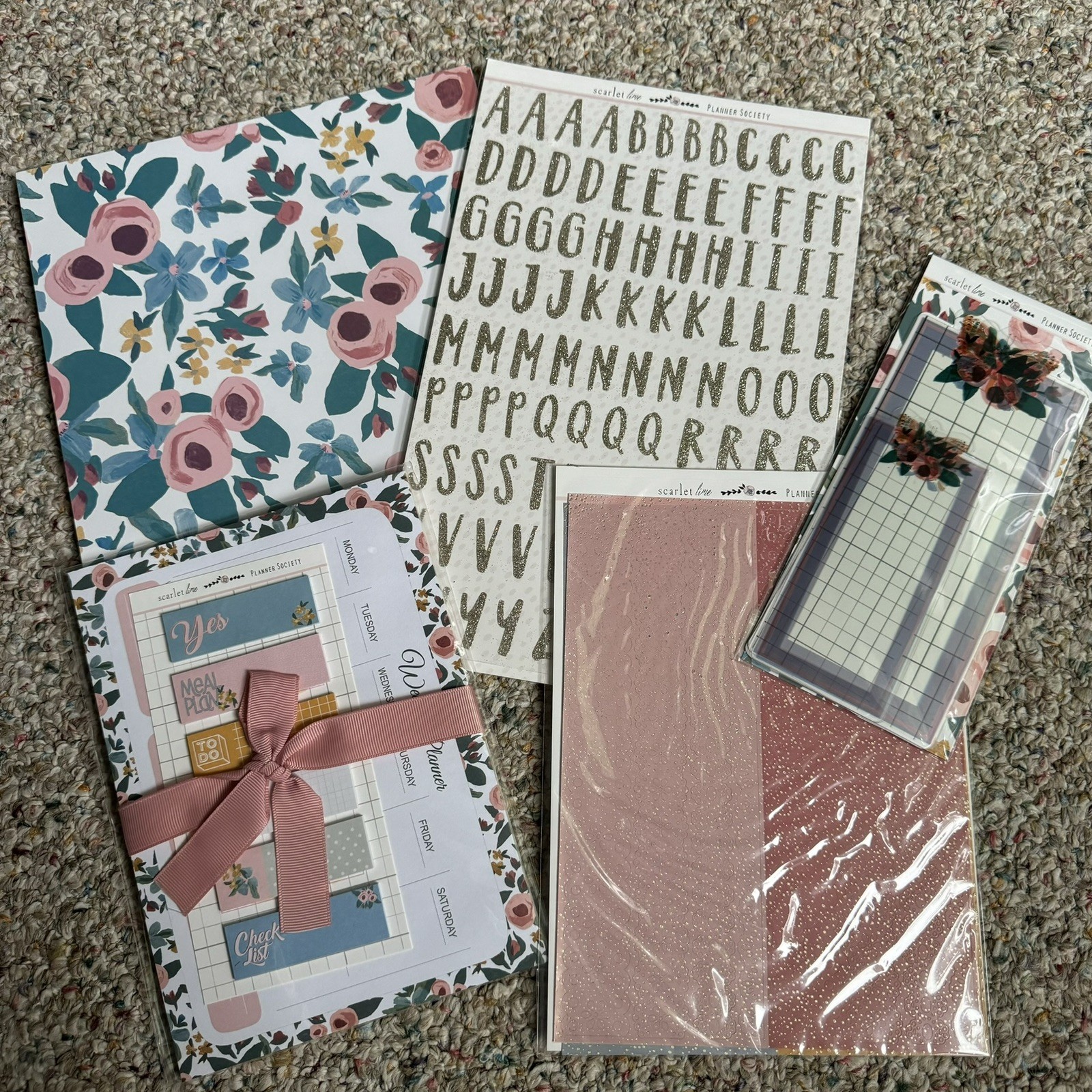 The Planner Society January 2020 Paper Kit NEW Floral Junk Journal Planners