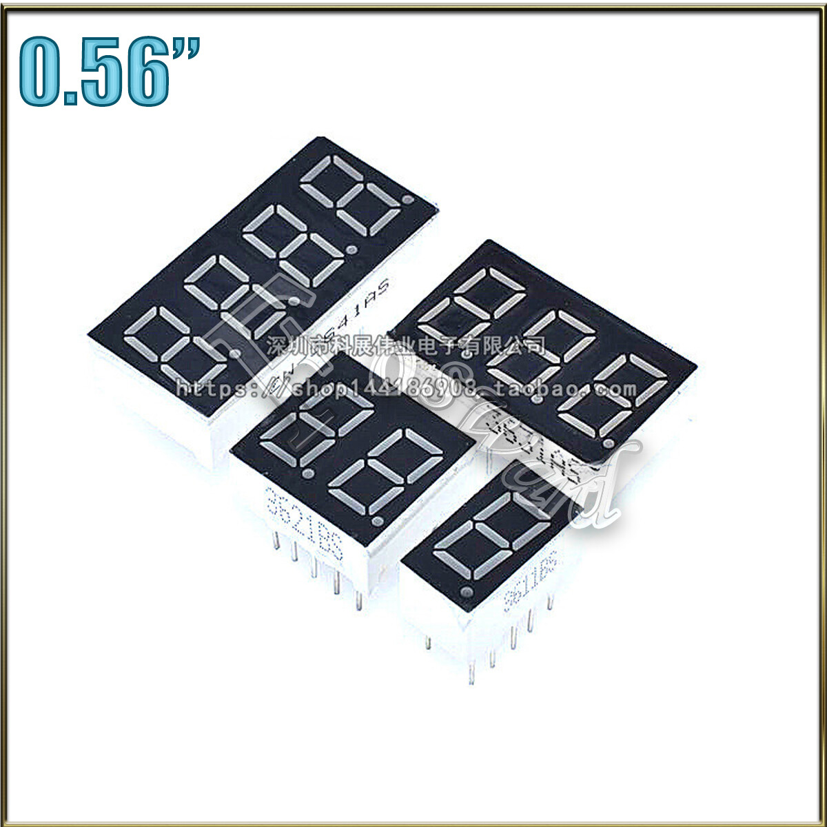 Seven 7 Segment LED Display 0.56″ 0.36 Inch Red 1 2 3 4 Digits Anode Cathode