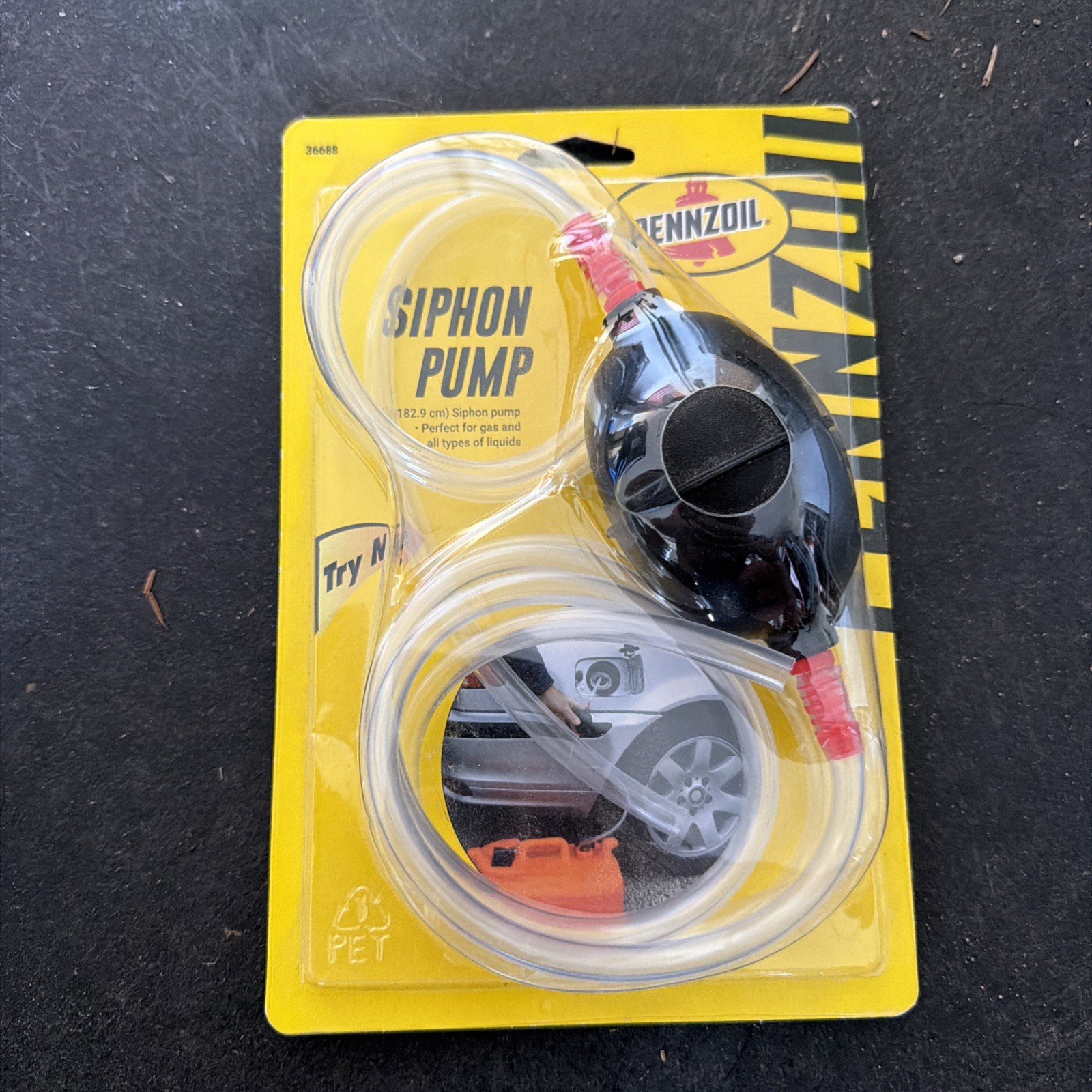 Pennzoil Hand Operated Plastic 72 in. Siphon Pump 36688