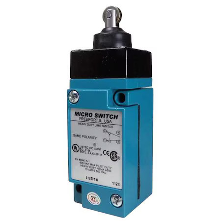 Honeywell Lsd1a Heavy Duty Limit Switch, Plunger, Roller, 1Nc/1No, 10A At 600V