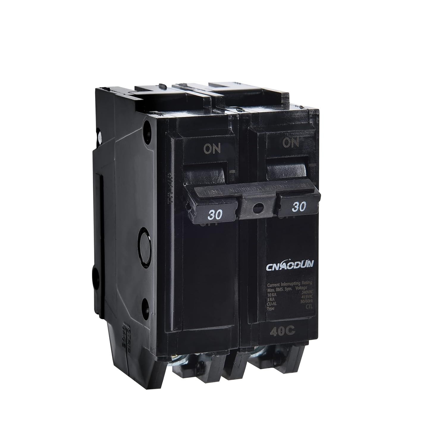 30 Amp Breaker, 2 Pole Circuit Breaker 120/240VAC 10KA Plug-In Mount