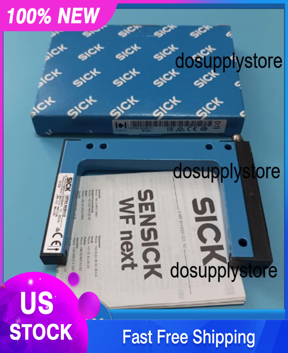 New One SICK WF80-60B410 Slot Photoelectric Switch WF8060B410 Expedited Shipping