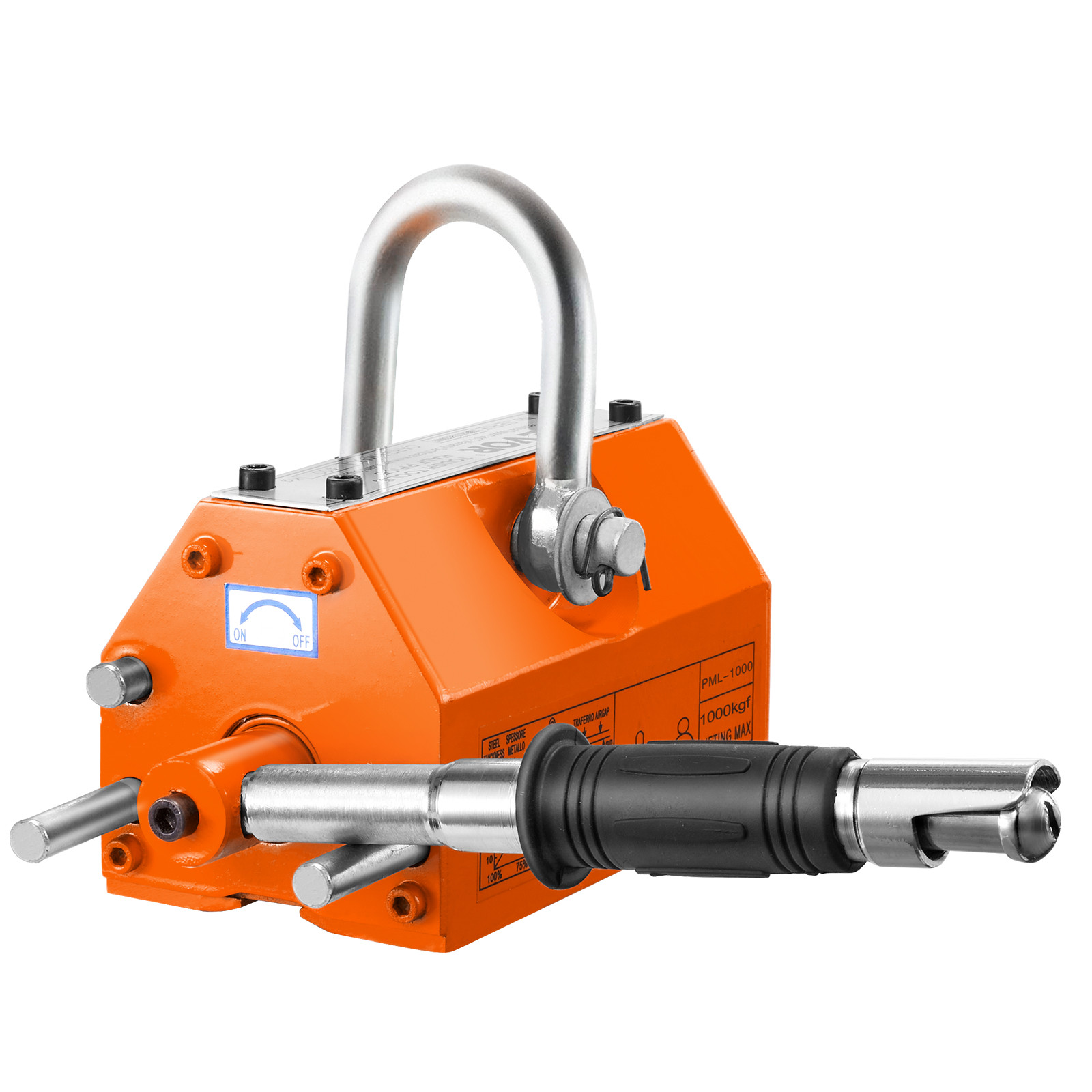 VEVOR Permanent Magnetic Lifter Lifting Magnet 2200 lbs/1000 kg Neodymium Hoist