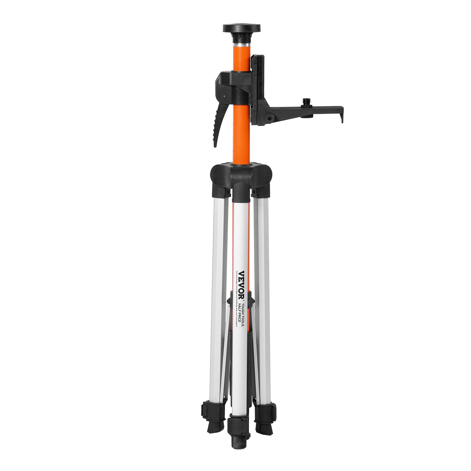 VEVOR Laser Level Tripod 1/4″-20 & 5/8″-11 Thread 40.94-133.85 in Height Adjust