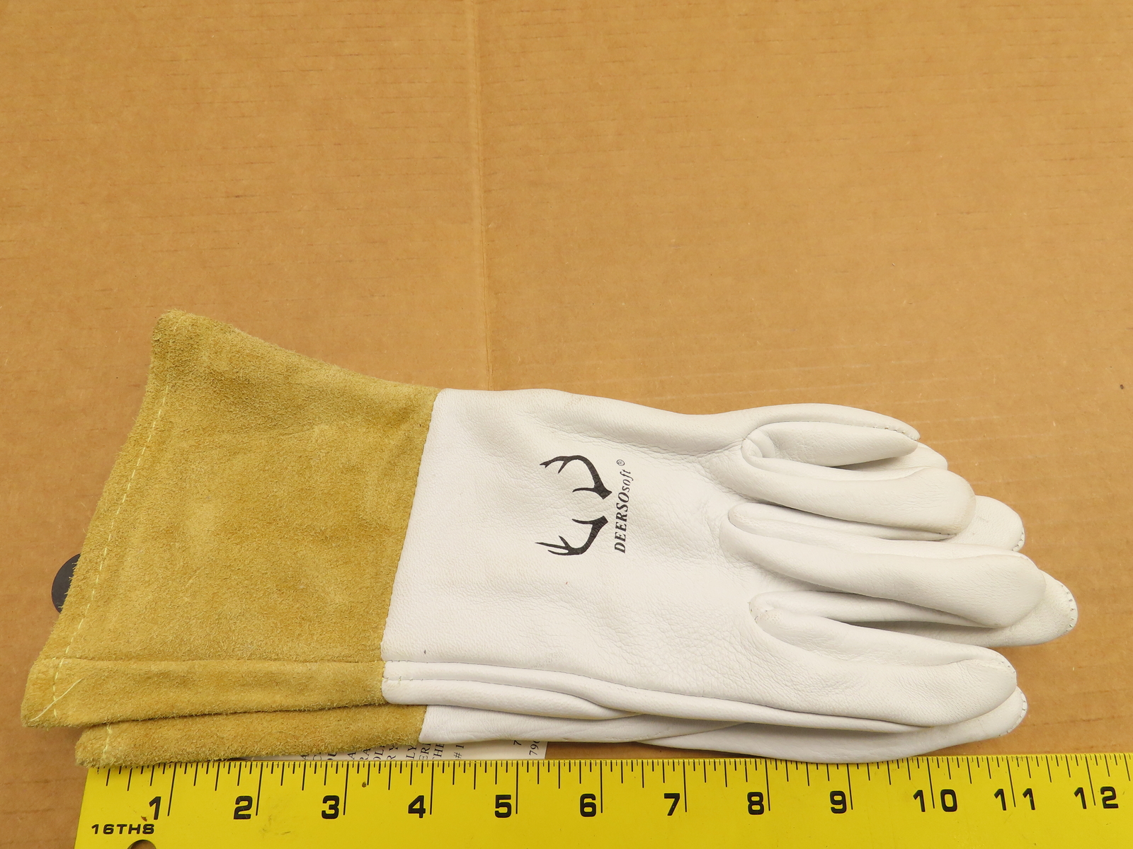 Weldas 10-2304 (2 Pair) DEERSOsoft TIG MIG Welding Gloves Made of Deerskin SMALL
