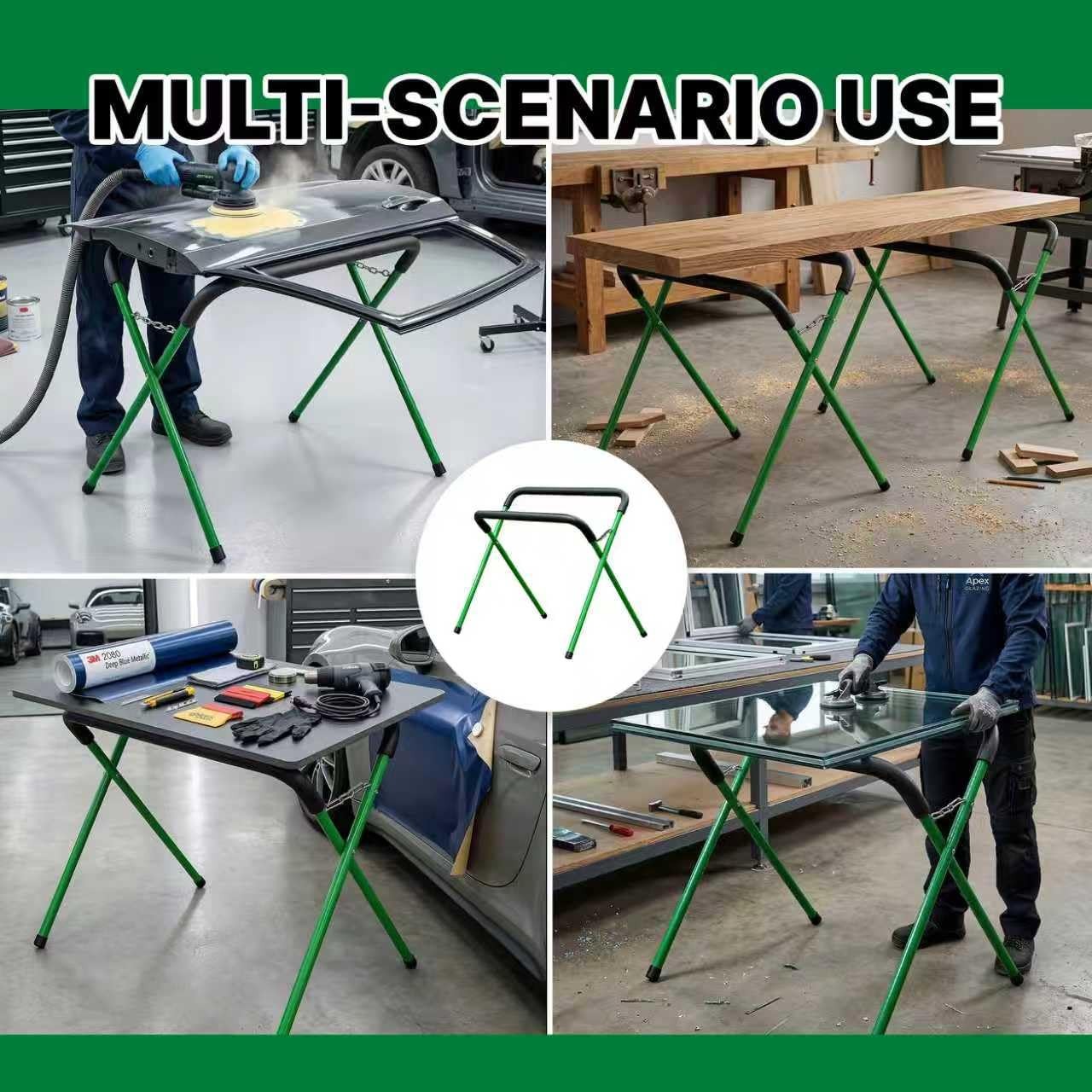 LAUCO Portable Workbench Folding Stand, 500 Pound Capacity Foldable Portable