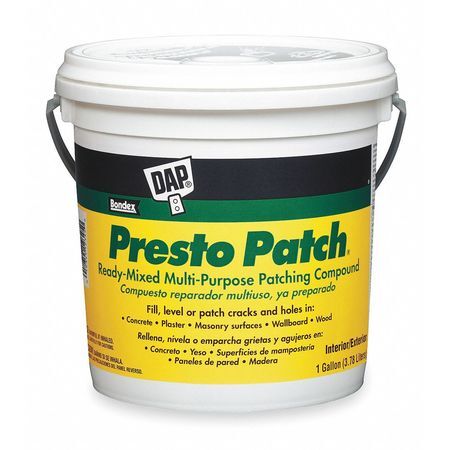 Dap 58555 Patching Compound, 1 Gal, Pail, Off White, Presto Patch