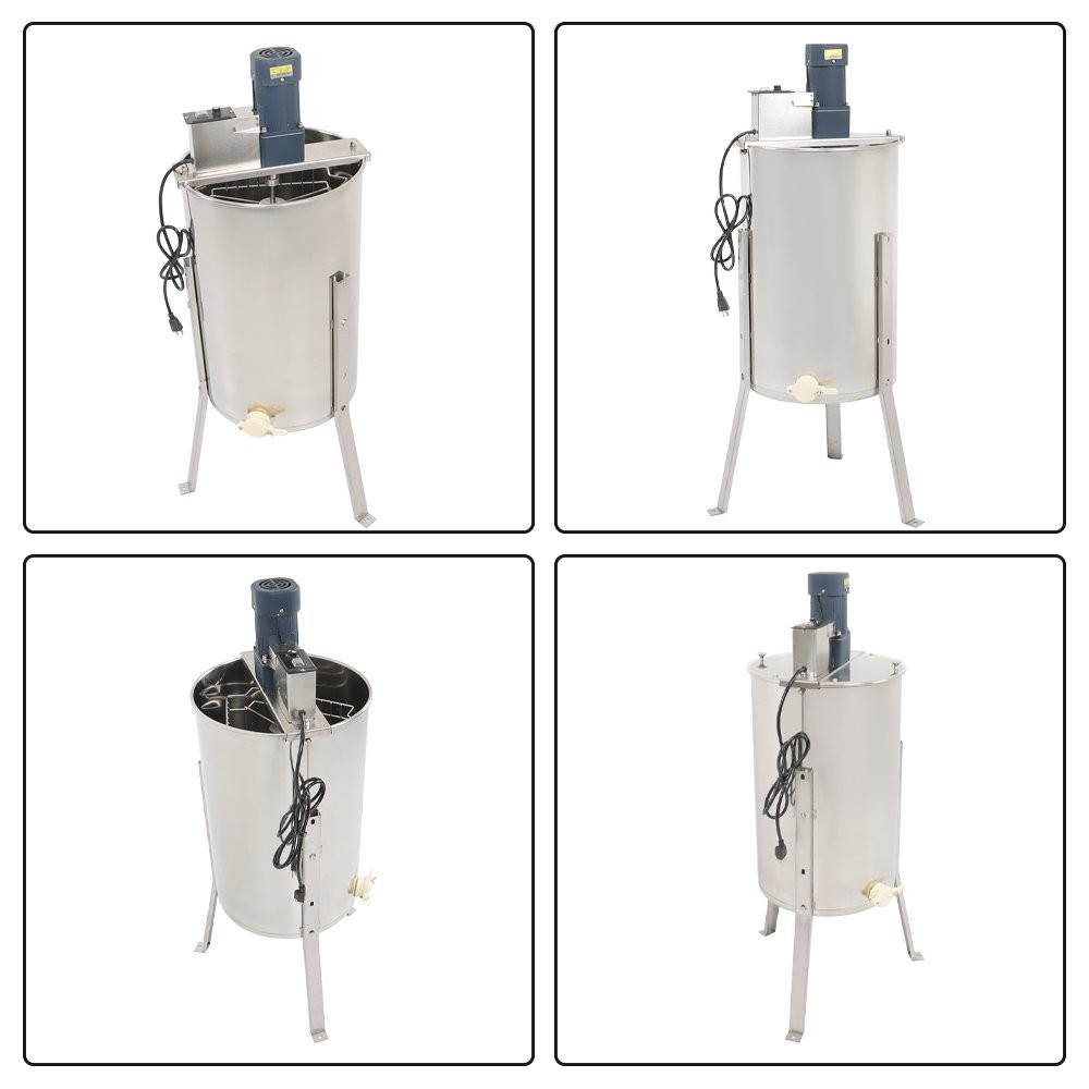 Electric Honey Extractor 3 Frames Stainless Steel Beekeeping Equipment 1300RPM