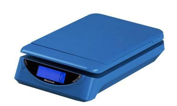 Brecknell PS25 Electronic Portable Postal Parcel Scale 25 lb x 0.2 oz, Blue
