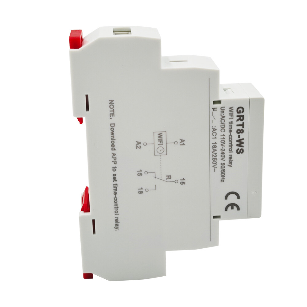 GRT8-WS AC/DC110V~240V Mini Wifi Timer Relay 16A Switch Wireless Remote Control