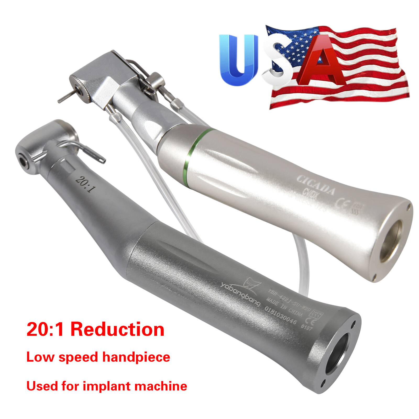 USPS Dental 20:1 Reduction Implant Contra Angle Handpiece Fit NSK SG20 NY/CICADA