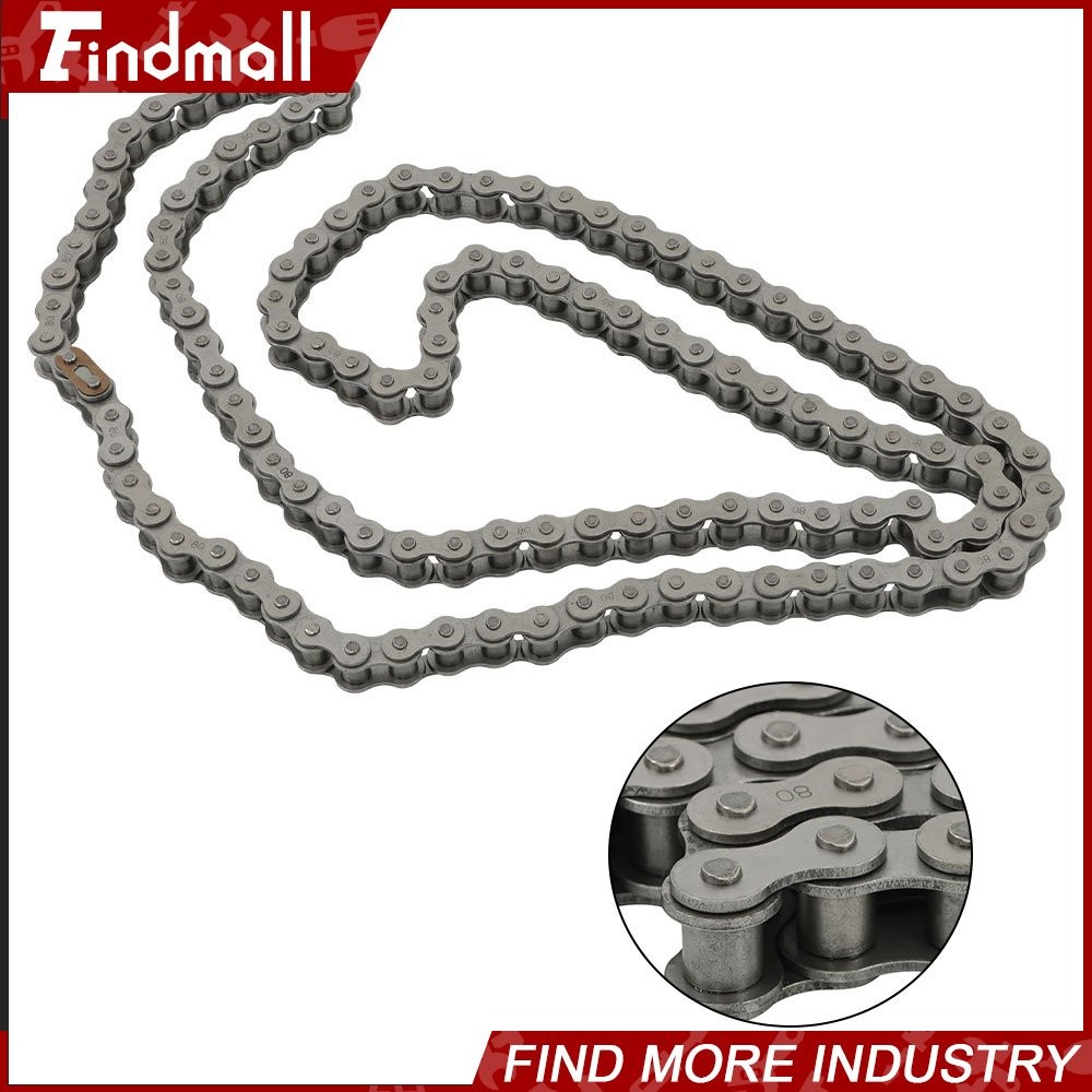 Findmall #80 Roller Chain x 10 feet + Free Connecting Links 1 connector