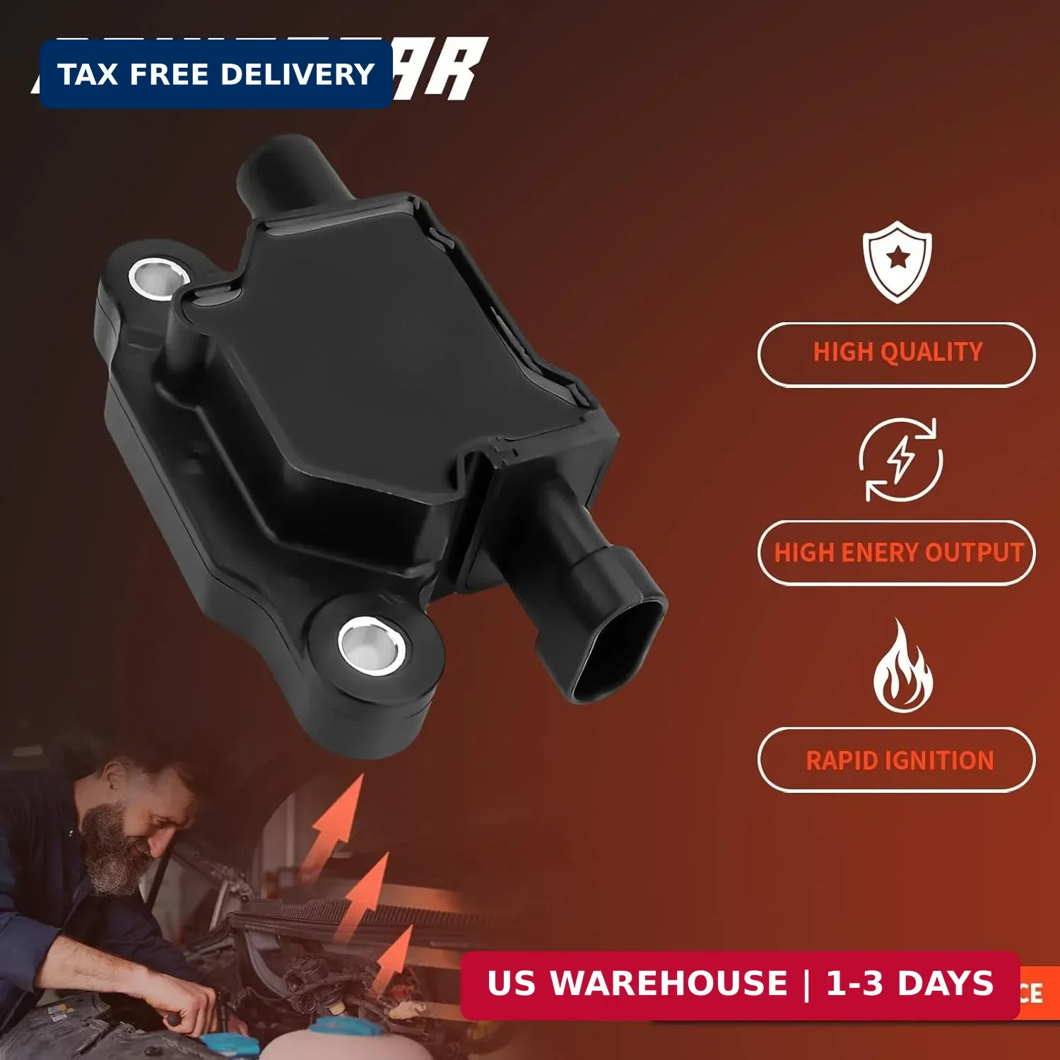 Ignition Coil Pack Compatible for Chevrolet Silverado 1500 Silverado 2500 Avalan