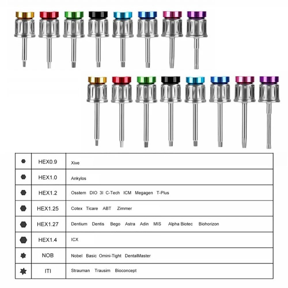 Dental Universal Implant Prosthetic Kit Torque Wrench Screw Drivers Remover Kit
