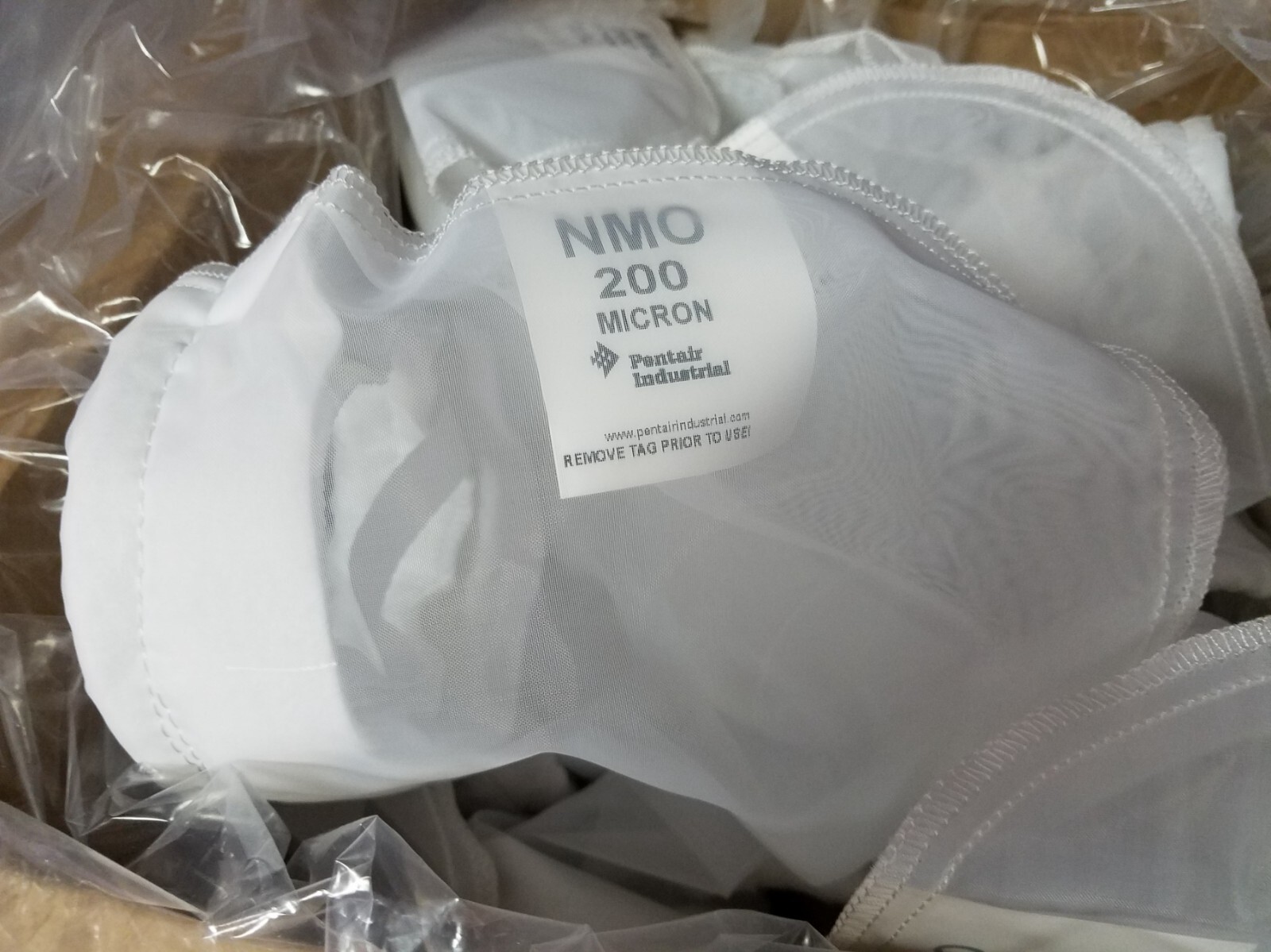 Pentair 200 Micron,Sz 3,30 GPM Max Flow, High Flow Bag Filter NMO200K3S-(25 PK)