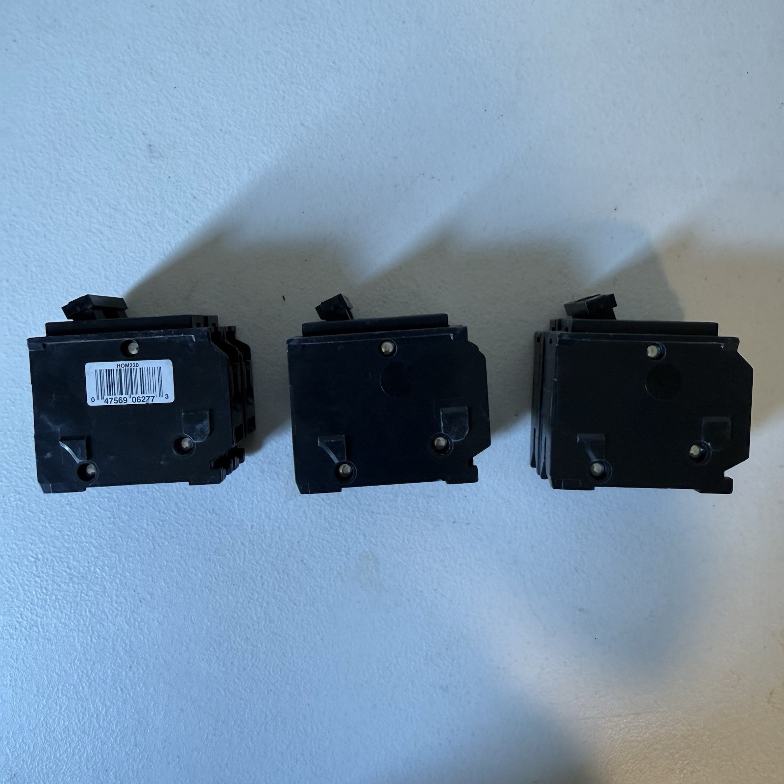 Lot of 3 Square D HOM230 Circuit Breaker 2-Pole 30 Amp 120/240 Volt AC Homeline