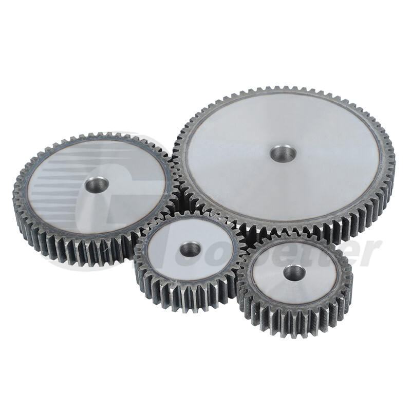 1/1.5/2/2.5/3/4/5 Mod 10-150T Spur Gear 45# Steel Pinion Gear Thickness 10-40mm