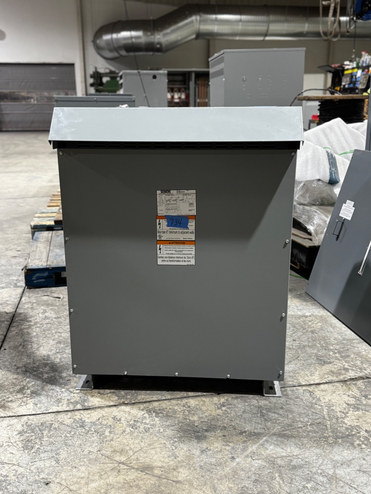 225kva Transformer 3r 3 Phase 208V-480V/277V Delta Wye 220v 460 230v DELTA wye