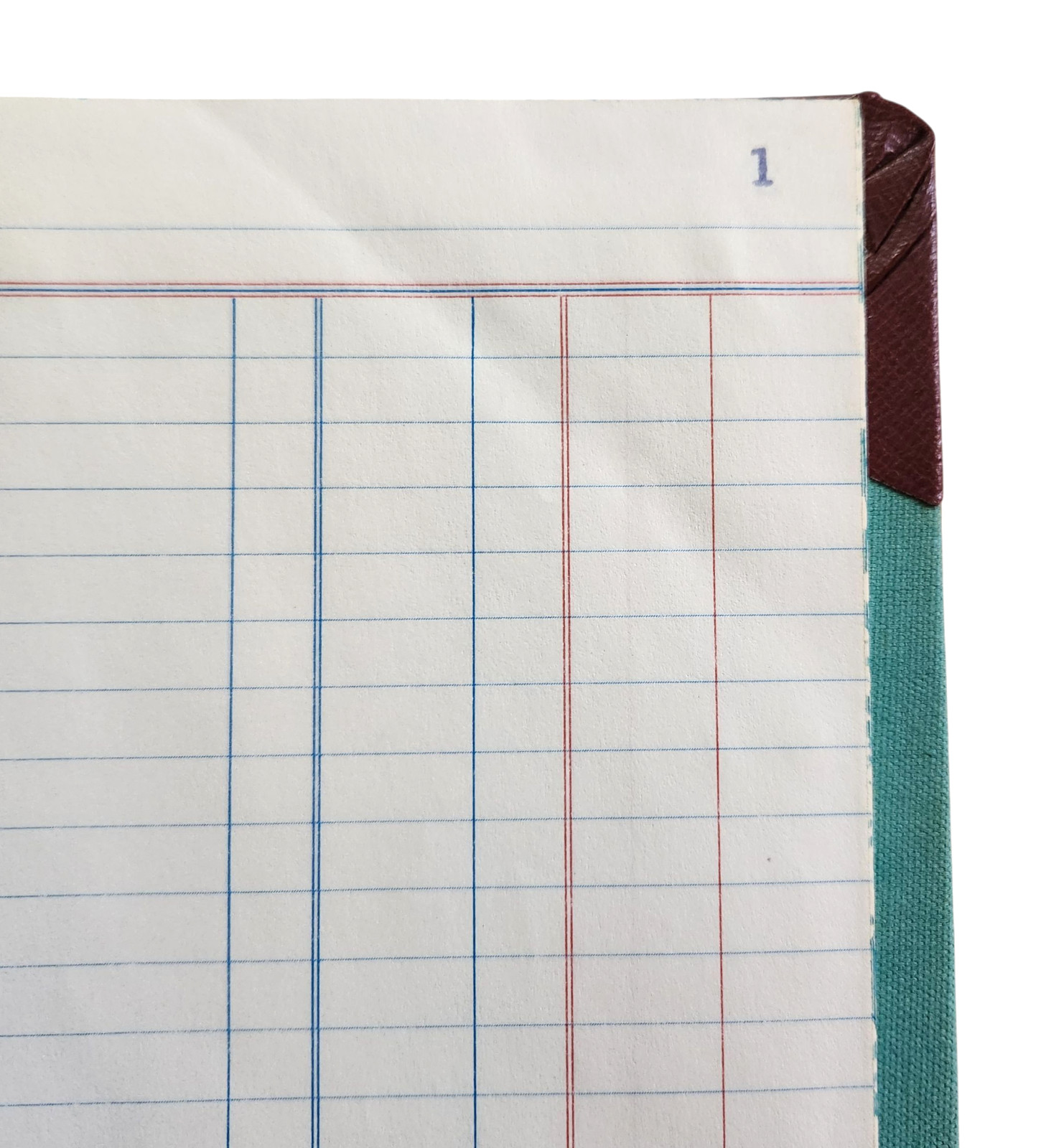 Boorum & Pease Account Book No. 67 1/8 J 150 Green 150 Pages 12 3/4″ X 8 1/4″